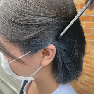 ミディアム カラー メンズパーマ 本多のヘアスタイル
