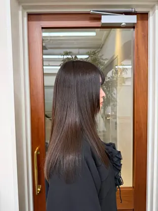 セミロング カラー 目黒 花奈のヘアスタイル