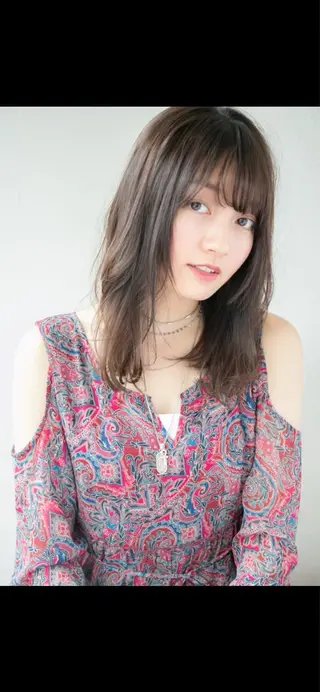 ロング 柏木 輝仁のヘアスタイル