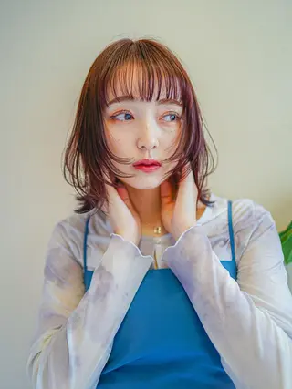 ミディアム カラー Masena所属・💎韓国風レイヤー /ボブ💎Namiのヘアスタイル
