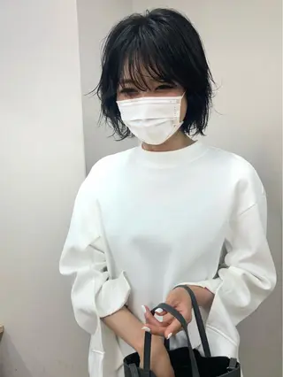 ショート カラー パーマ/ボブ/ レイヤー/豊浦翔太のヘアスタイル