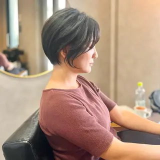 ショート カラー 瀧 元気/ショート/ 白髪ぼかし/髪質改善のヘアスタイル