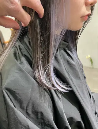 セミロング カラー 🌿ダブルカラー/ 明大前/中村渓太のヘアスタイル