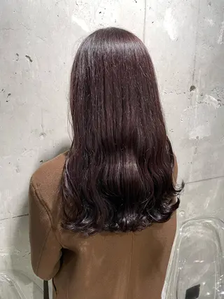 セミロング カラー I'S.横浜所属・赤み消しカラー 🍀JUNKIのヘアスタイル