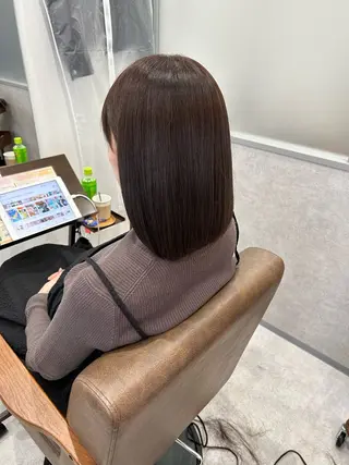 ミディアム 髪質改善 代表久保田のヘアスタイル
