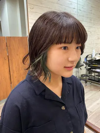 ミディアム イチカワ ミオ/ minim hairのヘアスタイル