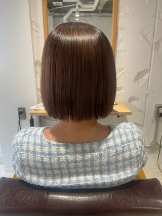 ミディアム レイヤー×初 パーマ|hinakoのヘアスタイル