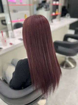 ロング カラー 女の子が好きな色 モテ暖色🎀🪽のヘアスタイル