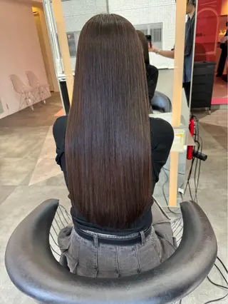 ロング 縮毛矯正/レイヤー/ 髪質改善/龍之介のヘアスタイル