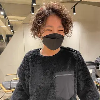 ミディアム パーマ 🌈圧倒的デザイン パーマ　関和希のヘアスタイル