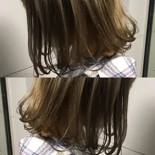 ミディアム カラー パーマ ヘアアレンジ olga所属・松尾謙佑【ハイライト LEDエクステ】のヘアスタイル