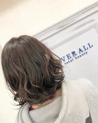 ミディアム パーマ 松田 和樹のヘアスタイル