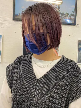 カラー ダメージレスブリーチ /艶髪/横須賀智也のヘアスタイル