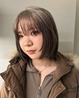 セミロング カラー ケアパーマ/ブリーチ daisukeのヘアスタイル