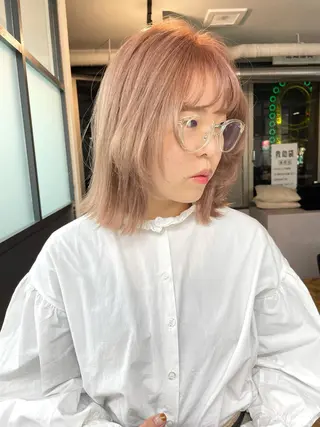 ショート カラー 難波/心斎橋/ボブ/ 髪質改善/ハイトーンのヘアスタイル