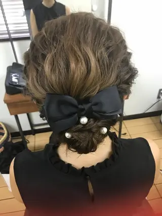 ミディアム Delight ヘアメイク着付けのヘアスタイル