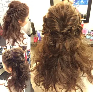 セミロング カラー ✂️小顔カット✂️ 山本有紀のヘアスタイル