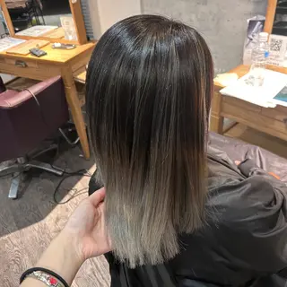 ミディアム カラー ブリーチ/アレンジ/ 19歳/新宿/アリルのヘアスタイル