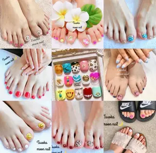 ネイル 🌙都岡 ムーンネイルのネイルデザイン