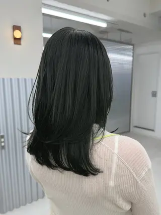 セミロング カラー 表参道/髪質改善・ 透明感 colorのヘアスタイル