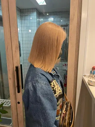 ミディアム カラー 🇰🇷ハイトーン× 韓国レイヤー레이어드のヘアスタイル