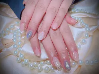 ネイル ネイルサロンAiri 長さ出し·シンプルのネイルデザイン