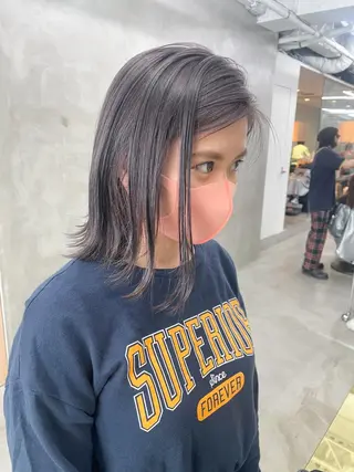 ミディアム カラー yurika☁️ 似合わせ｜レイヤーのヘアスタイル