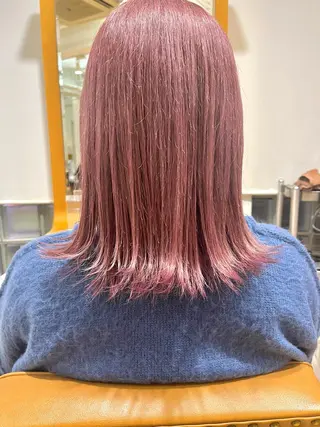 ミディアム カラー カット/パーマモデル 募集🩵　yukaのヘアスタイル