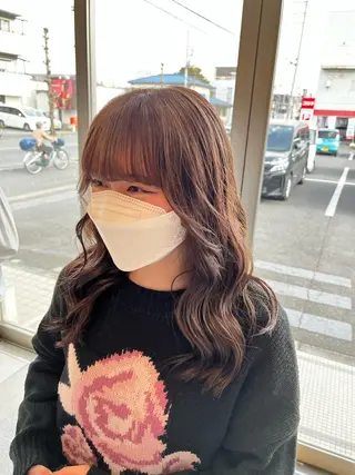 ロング カラー 吹田 駿 髪質改善縮毛矯正のヘアスタイル