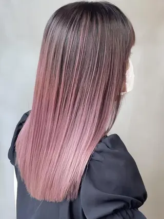 セミロング カラー SOURCE 堺東のヘアスタイル