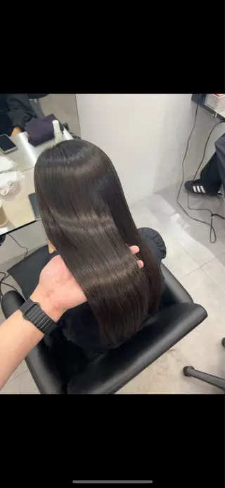 セミロング 髪質改善/縮毛矯正 梅田茶屋町/西尾祐作のヘアスタイル