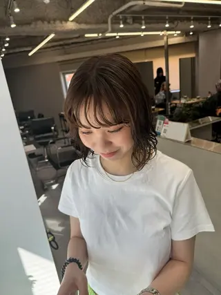 カラー SOL by shes 梅田茶屋町所属・NAO/ 髪質改善/艶カラーのヘアスタイル