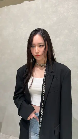 セミロング 韓国風艶カラー 🇰🇷🩶/REIのヘアスタイル