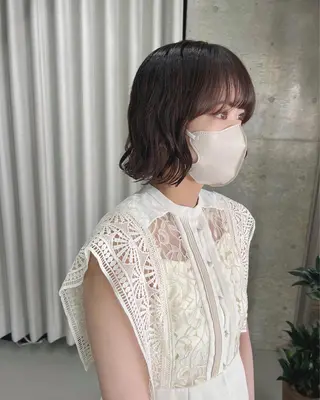 ショート パーマ ボブパーマコテ巻き風 パーマNo1深江秀平のヘアスタイル