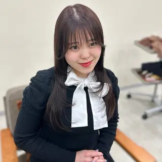 ロング MIDORI🌙 透明感/ベージュのヘアスタイル