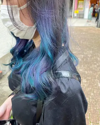 ロング カラー 原宿サロン代表 デザインカラー伊藤卓のヘアスタイル