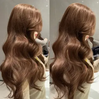 ロング カラー モテ韓国ヘア/ レイヤー🤍RIKAのヘアスタイル