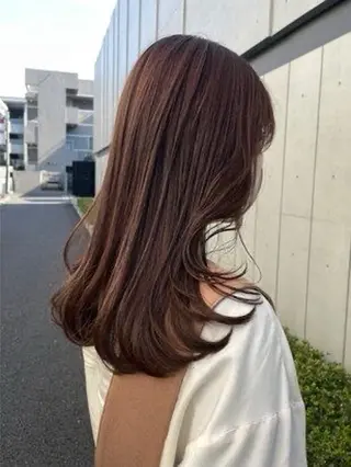 ミディアム PEAR＋L所属・似合わせカラー たなかちなみ🦤♡のヘアスタイル