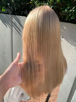 ロング カラー グランジヘア 無造作ヘアHYUGAのヘアスタイル