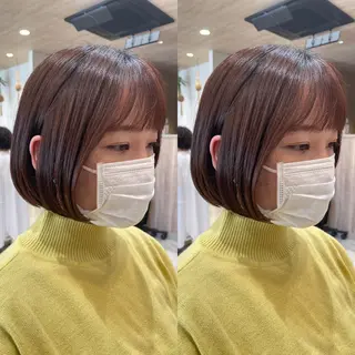 ショート カラー 似合わせ レイヤー須川のヘアスタイル