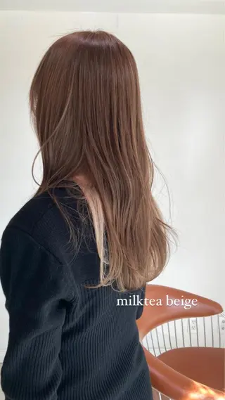 ロング お洒落ベージュ🤎 代官山shibukiのヘアスタイル