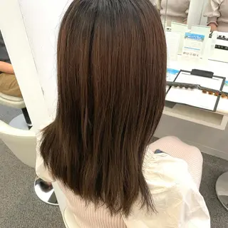 セミロング カラー パーマ ヘアアレンジ GO TODAY SHAiRE SALON岡山所属・Sana/ 耳ツボ/インナーのヘアスタイル