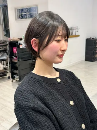 ショート 縮毛矯正/ショート/ レイヤー/畑中正敏のヘアスタイル