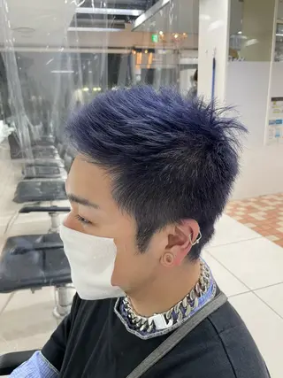 ショート カラー メンズ 🇰🇷ブリーチ✖︎ 髪質改善七星🇰🇷のヘアスタイル