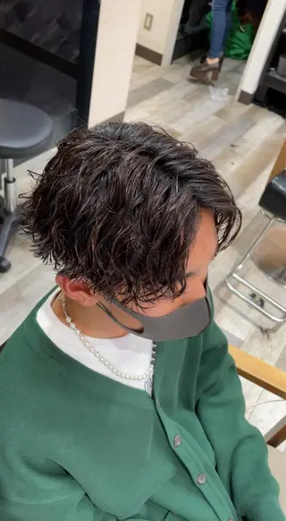 パーマ メンズ メンズパーマ特化 山﨑　歩のヘアスタイル