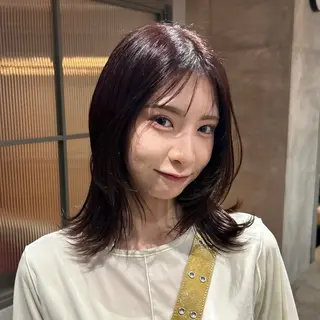ミディアム カラー MUKU所属・MUKU 市川 莉花のヘアスタイル