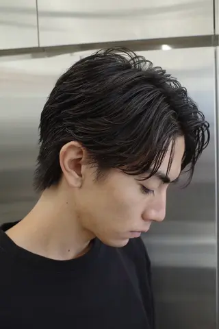 ショート カラー パーマ メンズ 垢抜けパーマ×カラー 似合わせ職人/富樫倭のヘアスタイル