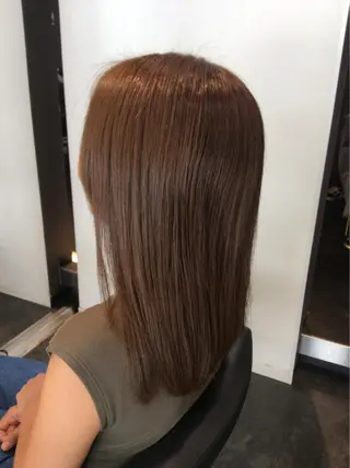 ミディアム ボブスタイル/ 透明感カラー/八幡のヘアスタイル