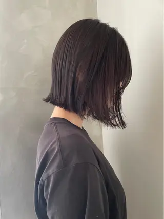 ミディアム 透明感モテ艶髪カラー Gallicaイリサのヘアスタイル