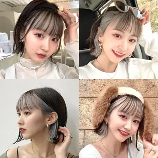 ショート カラー 韓国ヘア/艶カラー /田中悠佑のヘアスタイル